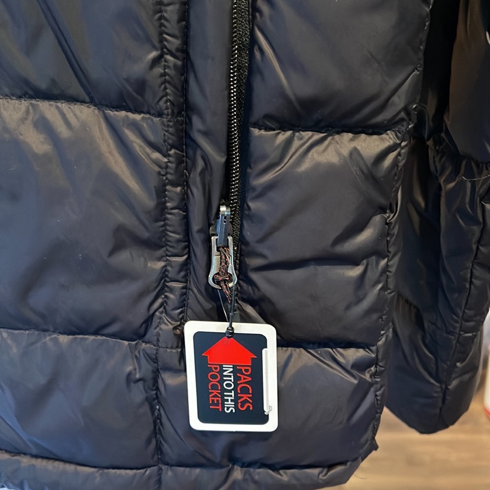 NWT HAWKE & CO QUILTED PACKABLE BLACK JACKET